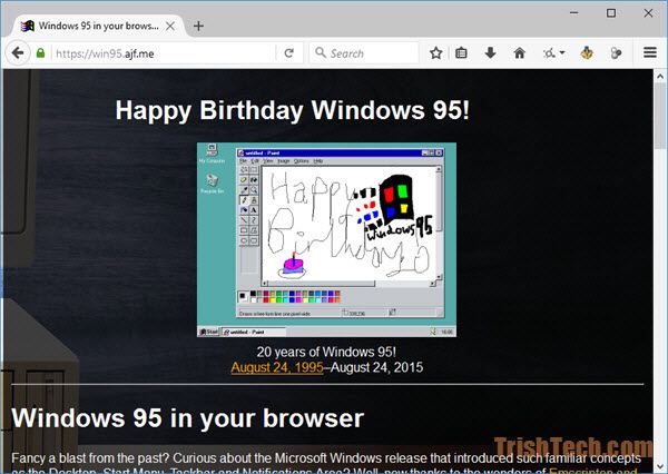 windows 95 iso emulator for mac